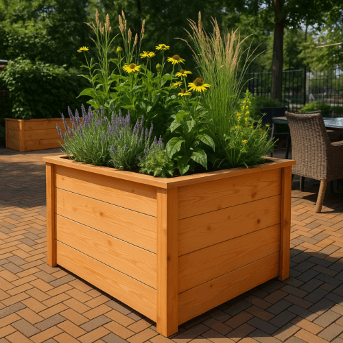 Houten plantenbakken op maat