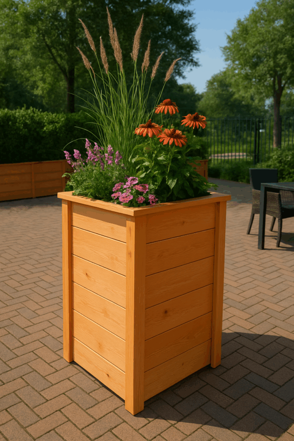 Houten plantenbakken op maat
