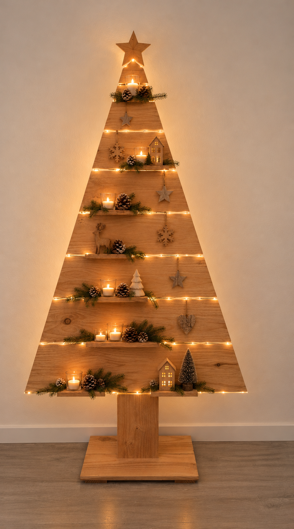 Van Belzen Tuinen Houten kerstboom Houten kerstboom